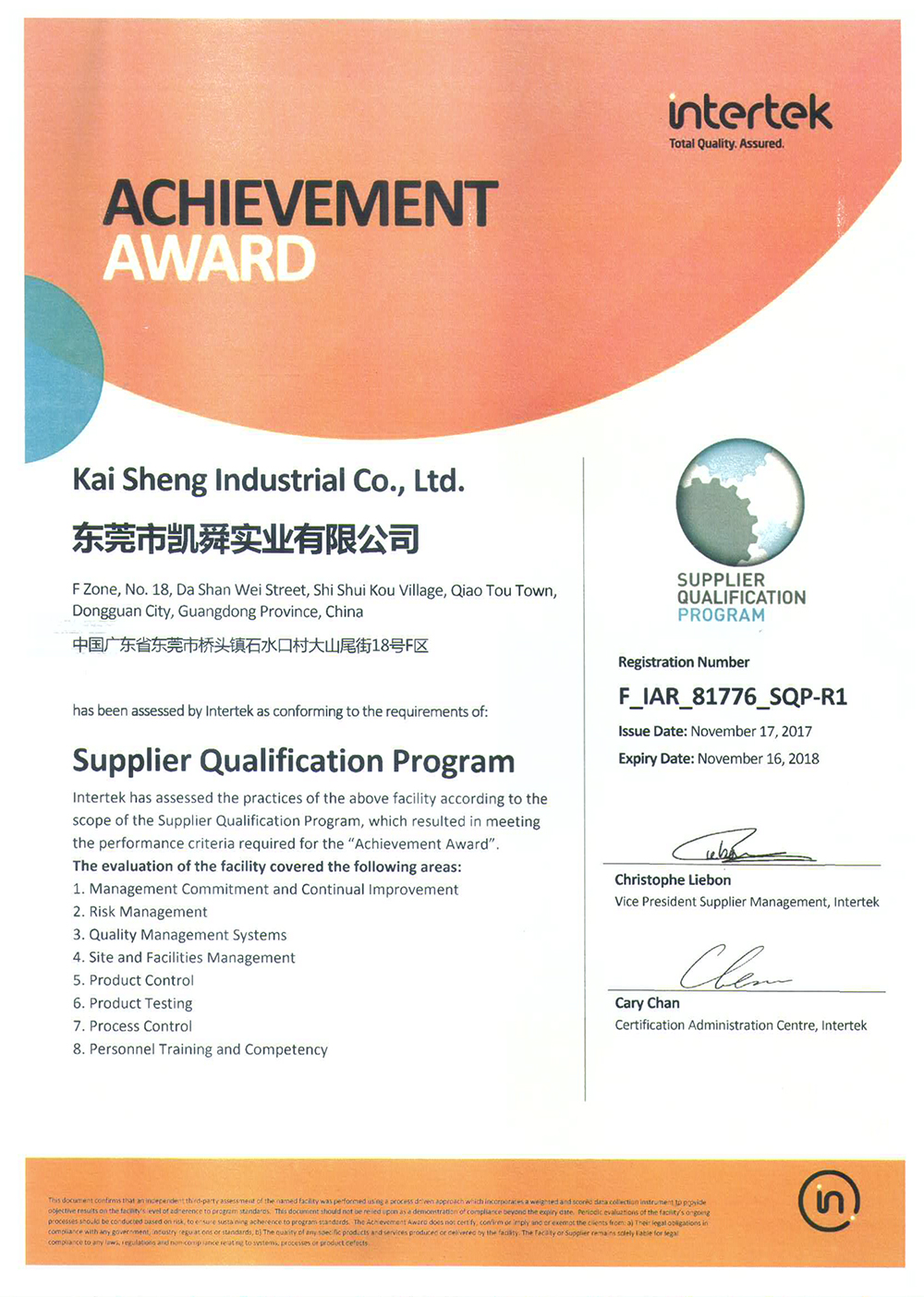 SQP-Certification